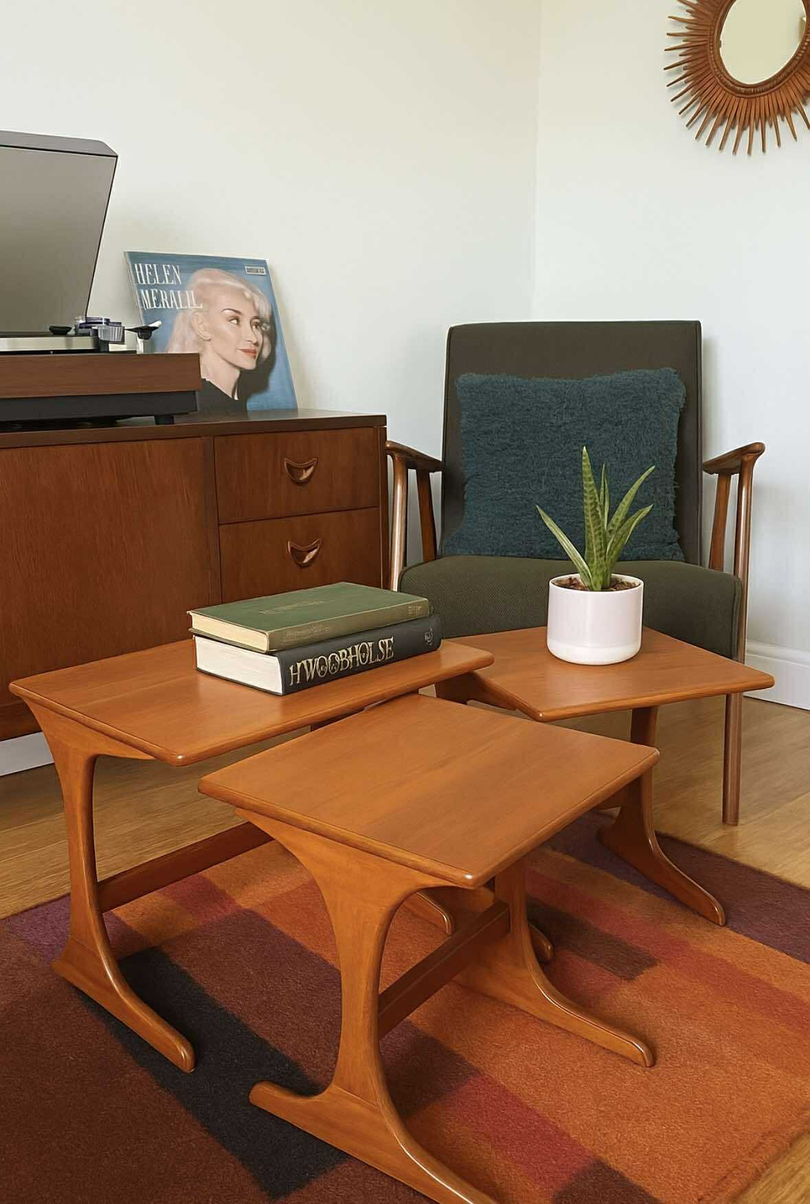 Midcentury Retro G Plan Nest of Tables