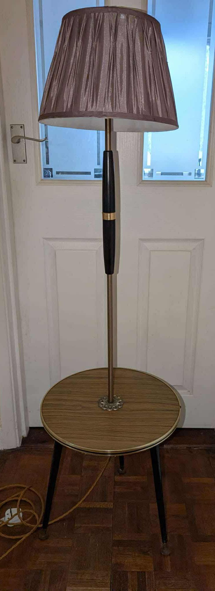 Retro Midcentury Lamp With Table